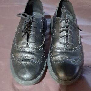 Cole Haan Black Leather Oxfords